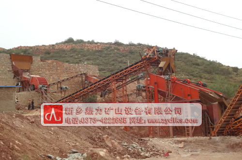 湖北大冶市保安镇时产200-300石灰石生产线现场