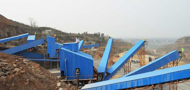 蒙阴石料厂时产700吨砂石骨料生产线